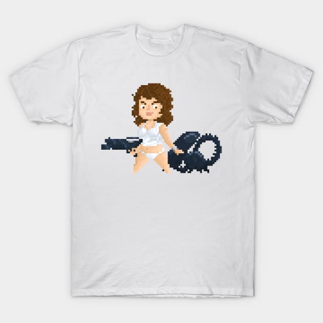 Alien & Ripley T-Shirt by YayPixel